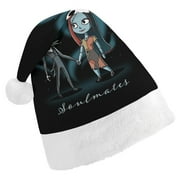 Animation The Nightmare Before Christmas Christmas Hat for Adult And Kids Xmas Decor Ornaments Christmas New Year Festive Holiday Party Supplies Plush Santa Claus Hats